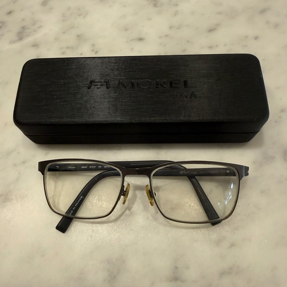 Morel OGA 82830 Eyeglass Frames 57□17 145 GN112 Made In France Mens
